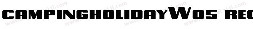 campingholidayW05 regular字体转换